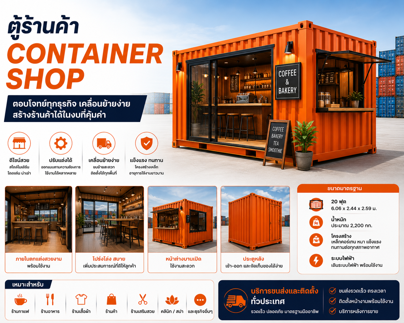 ตู้ร้านค้า Container Shop